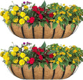 2pack 36-inch Window Sill Window Railing Planters by SMYAXUNW