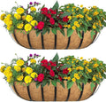 2pack 30-inch Window Sill Window Railing Planters by SMYAXUNW