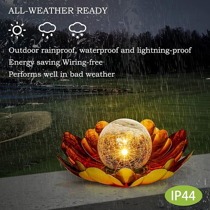 WNP Solar Flower Light Outdoor Christmas Decorative, Garden Solar Powered Lights - Image 7