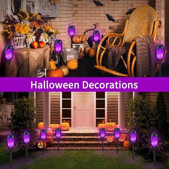 8Pack Halloween Decorations Outdoor, Halloween Solar Lights - Image 2