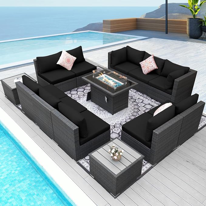 NICESOUL 13 Piece Outdoor Sectional Furniture - Image 2