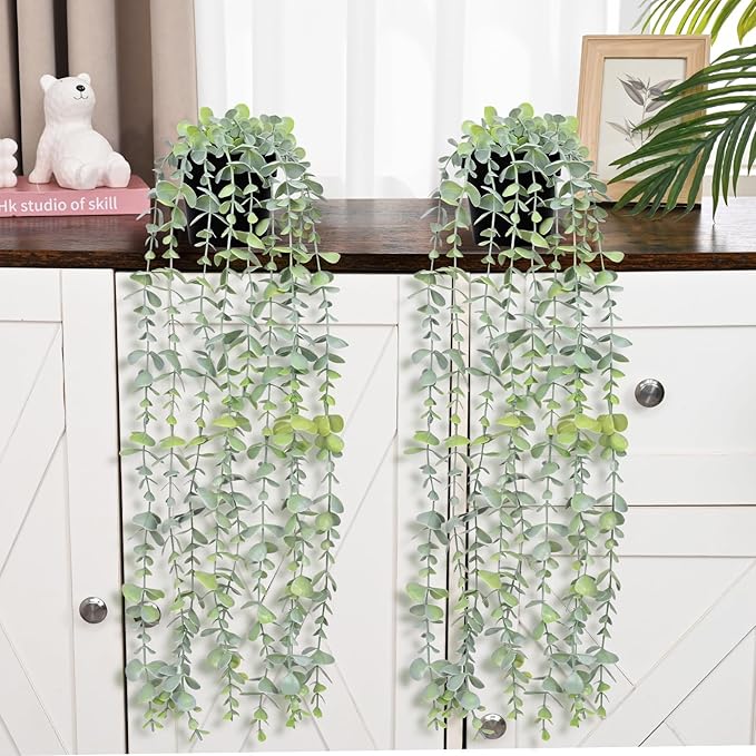 Waipfaru 2Pcs Fake Hanging Plants - Image 8