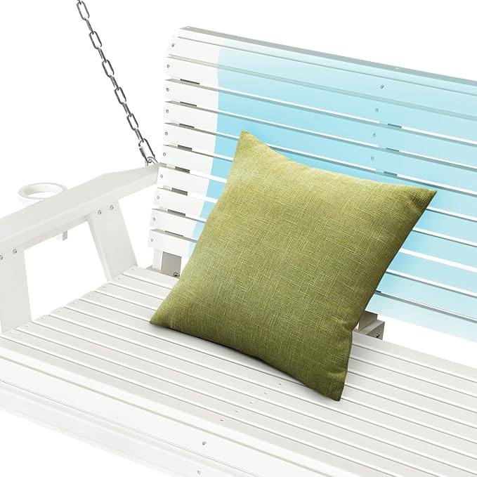 HDPE Porch Swing with 18/8 Stainless Steel Bolts, Ergonomic Design, Ultra - Image 7
