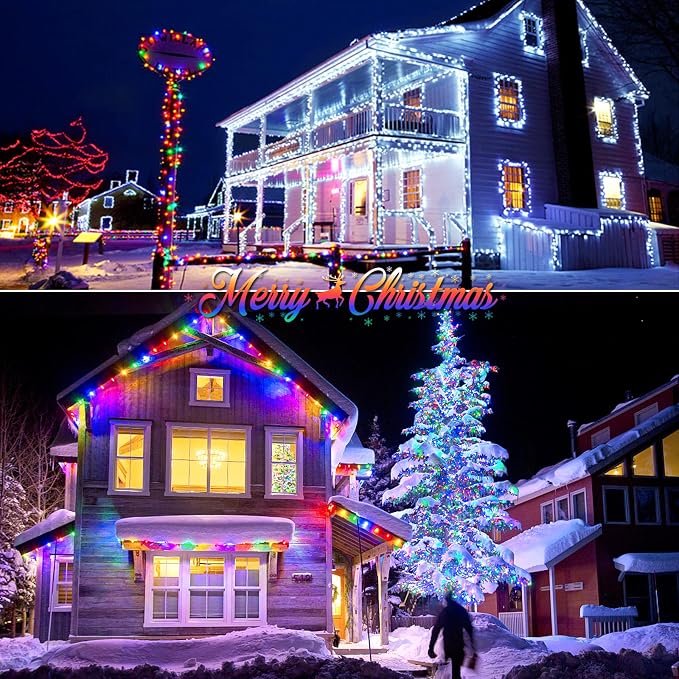 JMEXSUSS 2 Pack Solar String Lights Outdoor Waterproof, Total 400 LED 151FT - Image 3