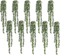 10 Pcs Artificial Succulents Hanging Plants, Fake String of Pearls Greenery by dallisten