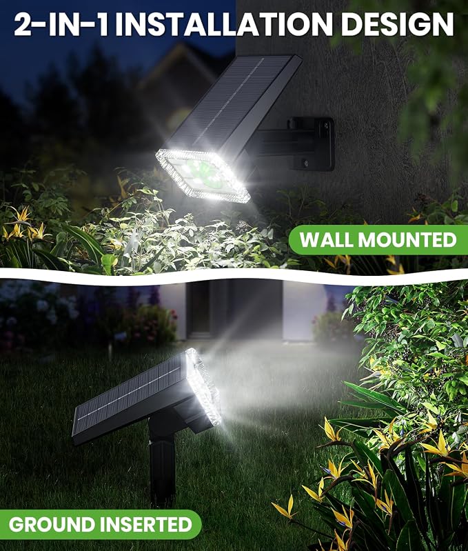 Bright Solar Spot Lights Outdoor 4 Pack, Solar Lights Outdoor Waterproof IP67 - Image 5