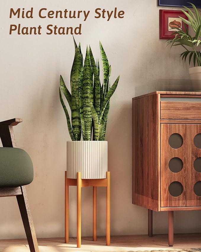 Adjustable Plant Stand Indoor, Bamboo Plant Stand Fits 8 9 10 11 12 Inches - Image 6