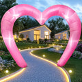 9 * 4.5FT Pink Valentine Inflatables Outdoor Decorations Heart Shaped Blow up by Hallswl