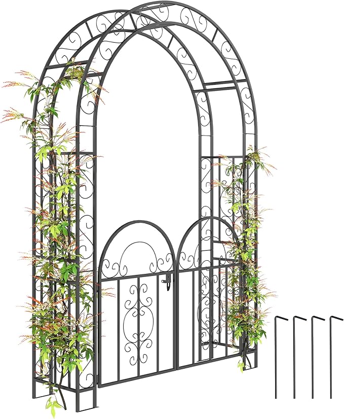 Outsunny 7.4ft Steel Garden Arch by Outsunny