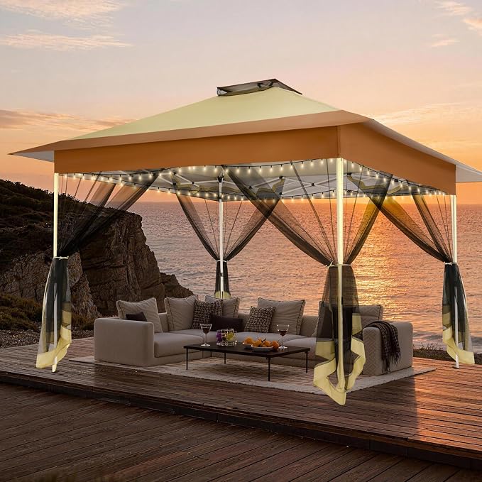 C0BIZI Gazebo 10x15 Pop up Canopy, Gazebos on Clearance-Canopy Tent - Image 2