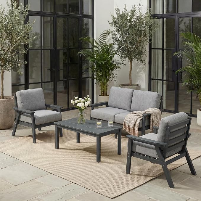 Patio Furniture Set, HDPE Outdoor Sofa Set by YourPerfectOutdoorEscape