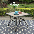 PHI VILLA Patio Dining Table for Outside, Premium PVC Table Top by PHIVILLAThepioneerofcomfortablehouseholdsupplies