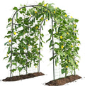 Tall Garden Arch Trellis for Climbing Plants, 83in Tall Metal Plant Support by UrGROWA