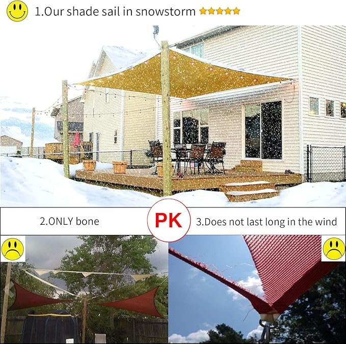 Patio Sun Shade Sail Canopy - Image 4