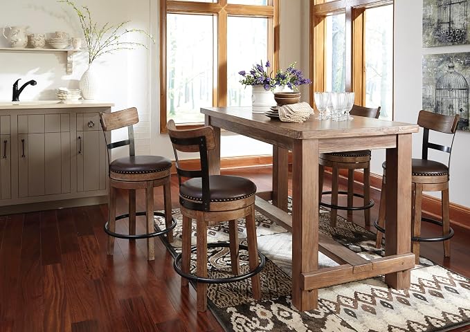 Signature Design by Ashley Pinnadel |24.25" Counter-Height Swivel Bar Stool – - Image 9