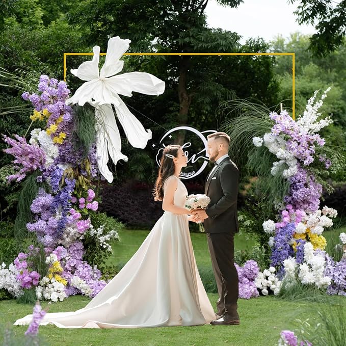 Wokceer Wedding Arch Backdrop Stand Square 7.2 x 7.2 FT Wedding Arches - Image 5