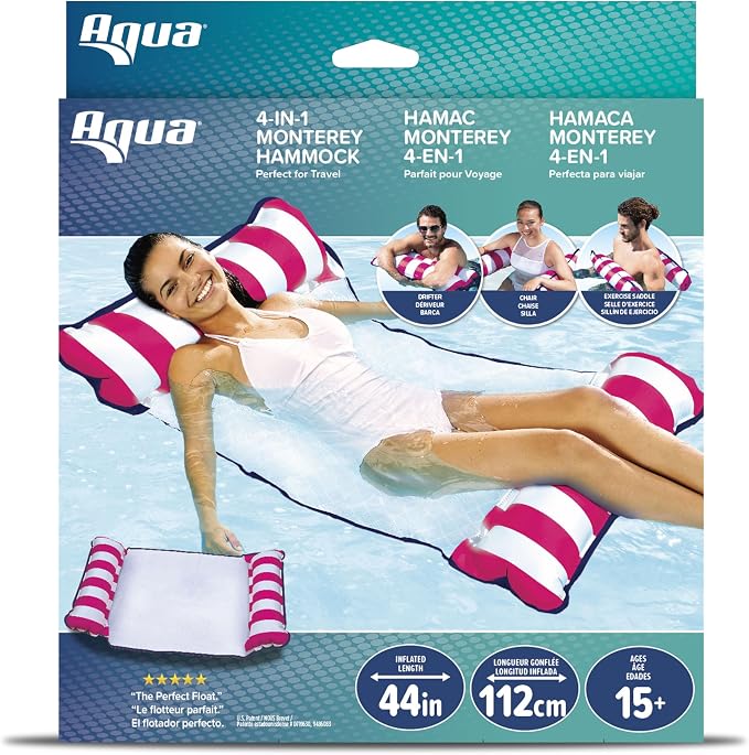Aqua Original 4-in-1 Monterey Hammock Pool Float & Water Hammock – Multi-Purpose - Image 2
