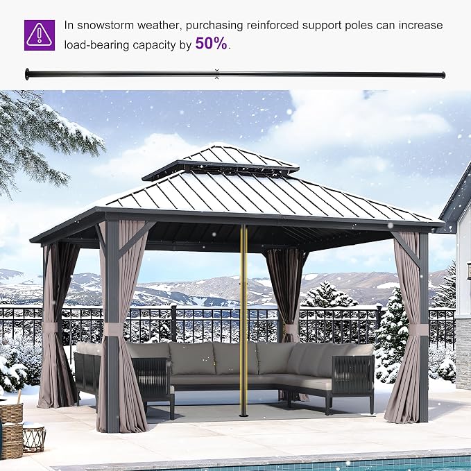 PURPLE LEAF 12'x12' Hardtop Gazebo - Image 8