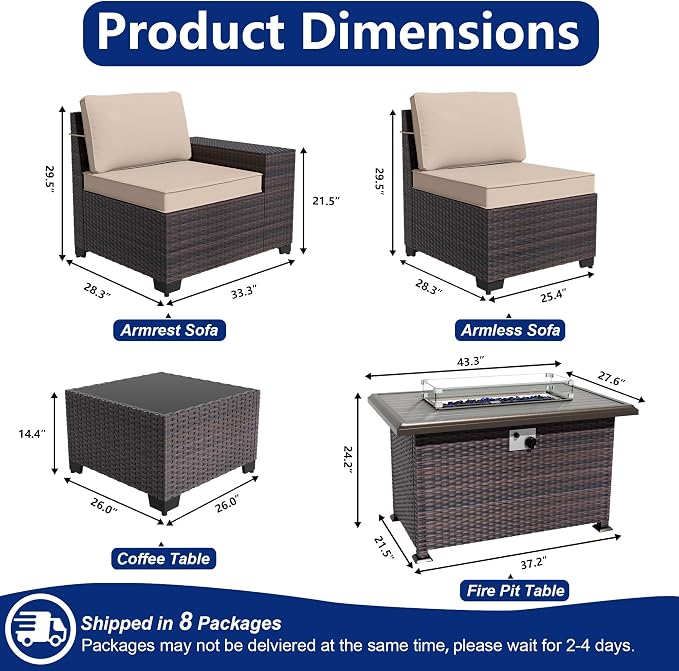 Outdoor Patio Furniture Set - Image 2