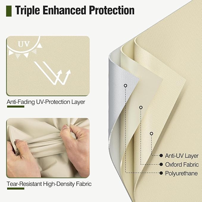 MR.COVER Outdoor Couch Cover Waterproof, Patio Furniture Covers - Image 3