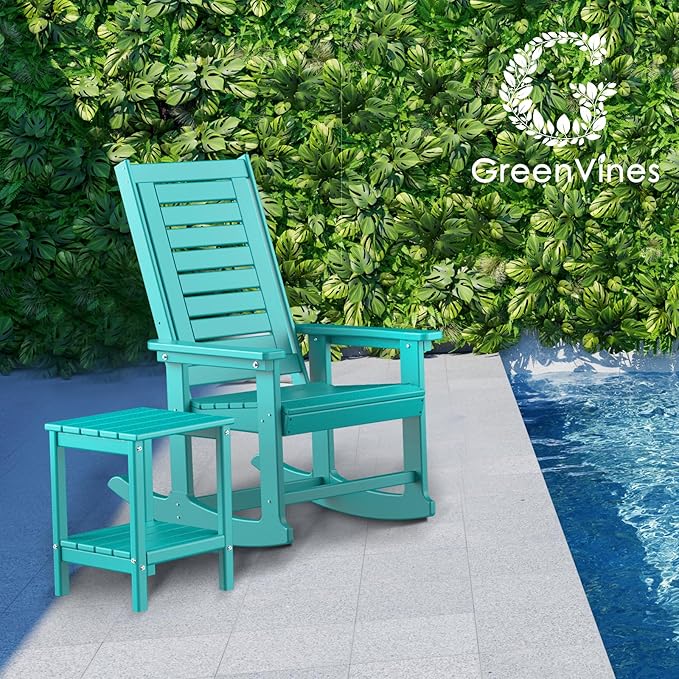 GREENVINES Outdoor Rocking Chair Set | 3-Piece | 2 Rocking Chairs - Image 2