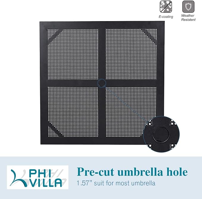 PHI VILLA 5 Pieces Outdoor Dining Set - Image 8