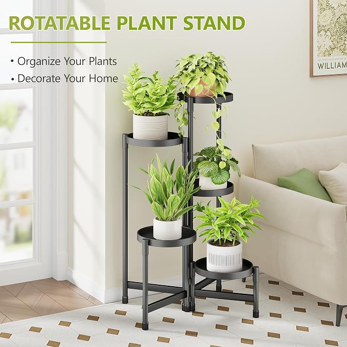 5 Tier Plant Stand Indoor, Tiered Plant Stand Outdoor - Image 3