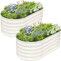 Galvanized Raised Garden Bed Outdoor- 2 Pcs Raised Beds by Permade