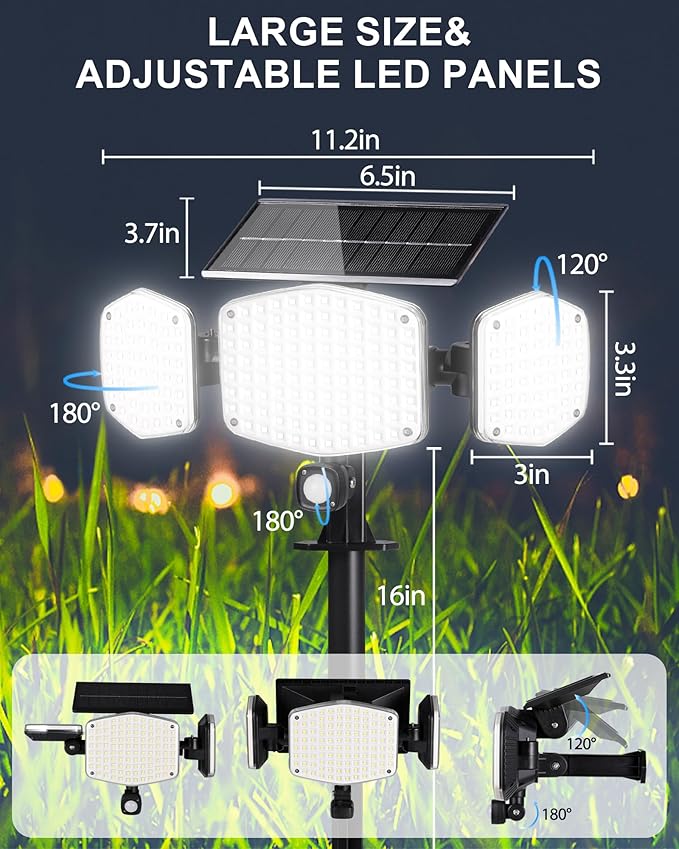 Solar Motion Sensor Outdoor Lights - Image 3