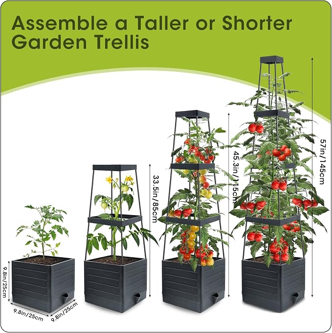 MQFORU Raised Garden Bed, Tomato Cages - Image 6