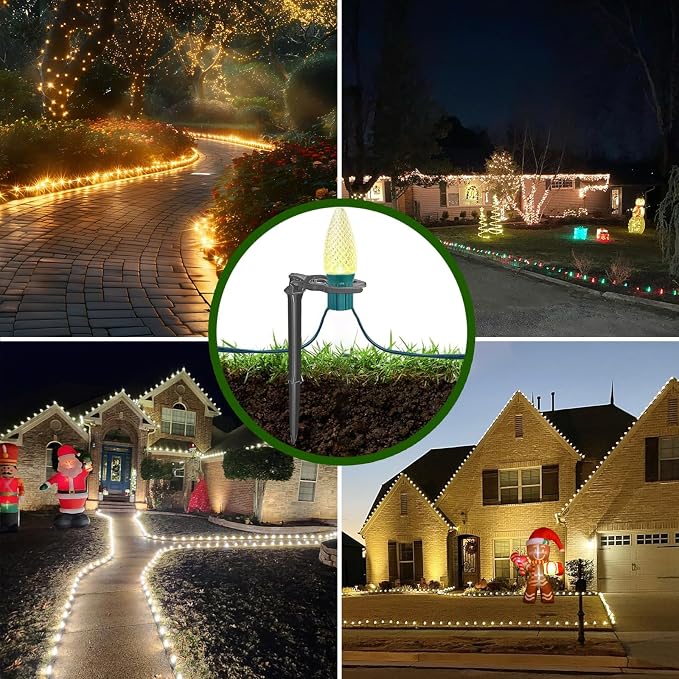 50 Pack Christmas Light Stakes 8.5"-10" - Image 6