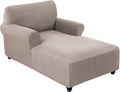 FantasDecor Chaise Lounge Cover Stretch Chair Lattice Slipcover by FantasDecor