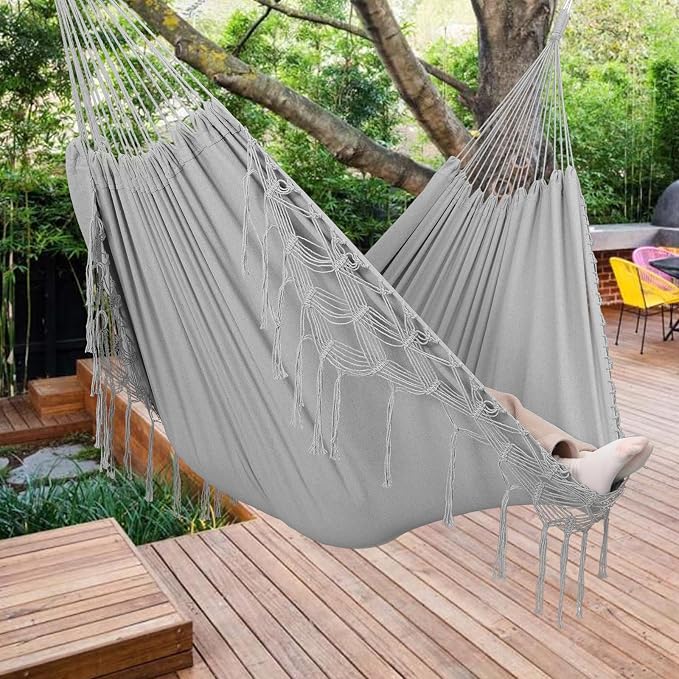 Double Boho Macrame Hammock - Image 6