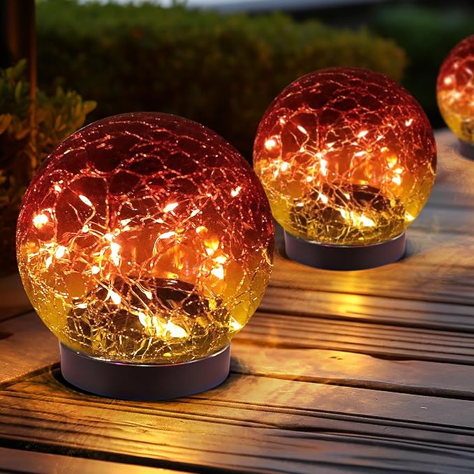 Solar Globe Lights Outdoor Waterproof-Solar Balls by JKIMK
