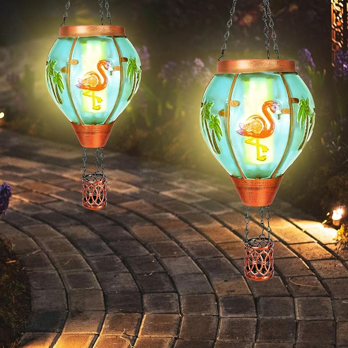 2 Pack Solar Hot Air Balloon Lantern - Image 7