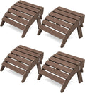 KINGYES Folding Adirondack Ottomans Set of 4 by KINGYES