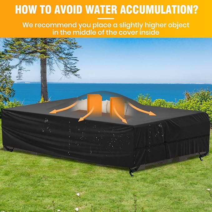 Velway Patio Furniture Cover Waterproof Outdoor Sectional Sofa Set Covers - Image 5