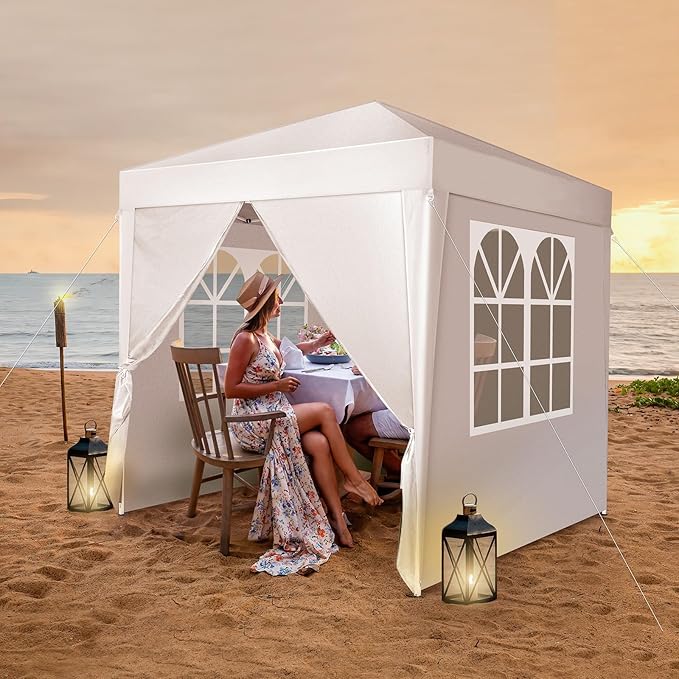 Outvita 6.5x6.5ft Pop Up Canopy Tent, Outdoor Instant Shelter Folding Canopy - Image 7