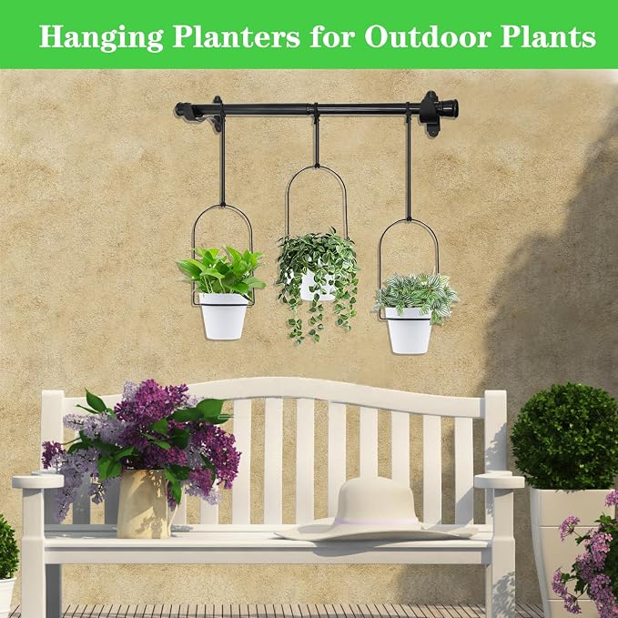 DOUBFIVSY Hanging Planters for Indoor Plants Plant Hanger, Adjustable Hanging - Image 7