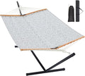 Two Person Hammock with Stand for Outside Heavy Duty, Outdoor Patio Hammock by HomgavaLiveWhatYouLove