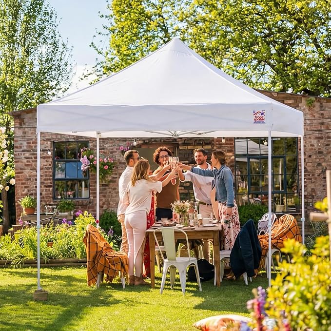 Tradesparker 8x8 Pop Up Canopy Tent, Commercial Movable Canopy - Image 9