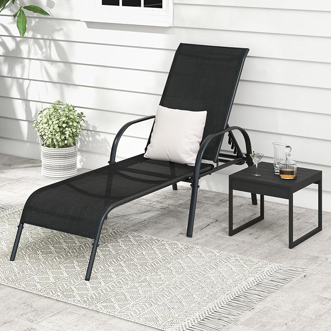 Giantex Patio Lounge Chair, Outdoor Chaise Lounge - Image 8