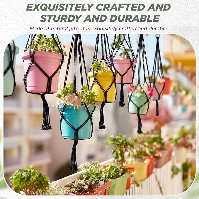 EBOOT 2 Pack 48 Inch Large Macrame Plant Hanger Rope to Hang Flower Pot Plant - Image 5