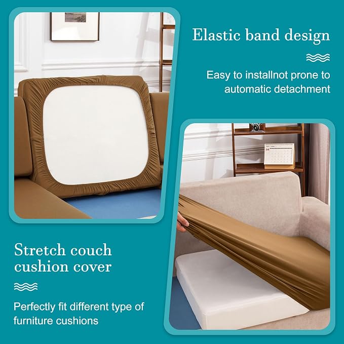 12Pcs Stretch Patio Cushion Covers, Outdoor Couch Covers Replacement, Outdoor - Image 5
