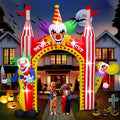 Kalolary 12 FT Halloween Inflatables Clown Archway Outdoor Decorations by Kalolary