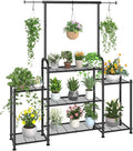 Simple Trending Plant Stand Indoor Outdoor, Metal 3 Tier Tall Hanging Plant by SimpleTrending