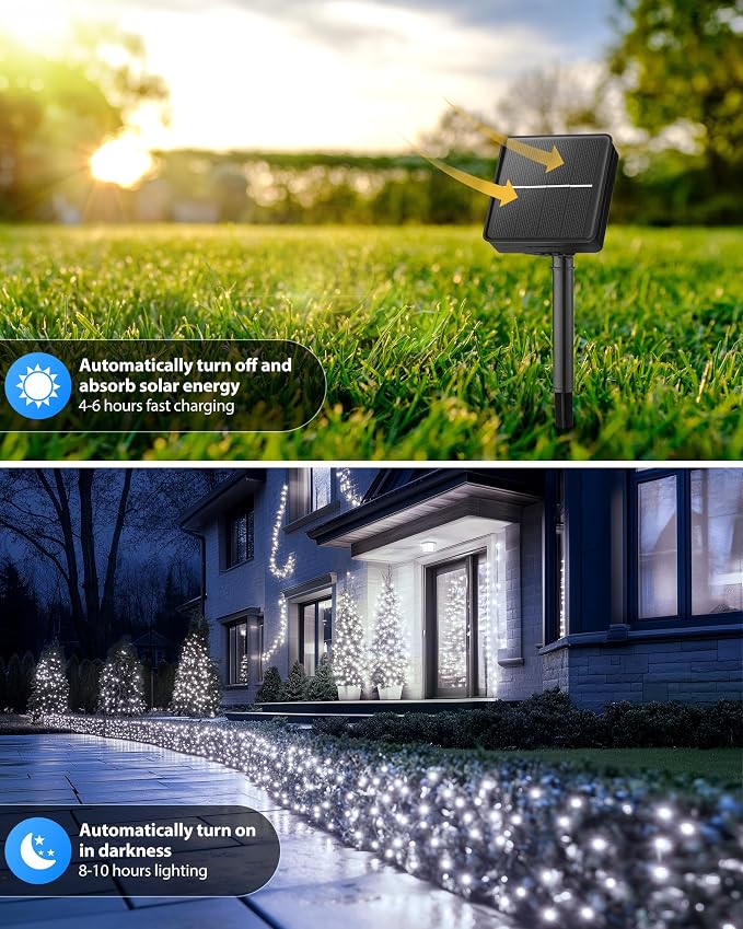 Brightown 2 Pack Solar String Lights - Image 2