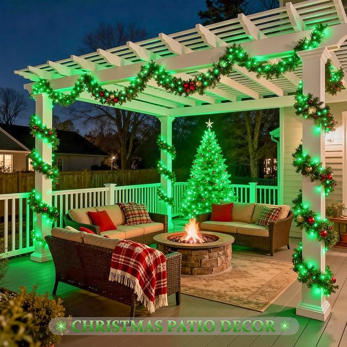 JMEXSUSS 2 Pack St Patricks Day Solar Lights, Each 33ft 100 LED Green Solar - Image 4