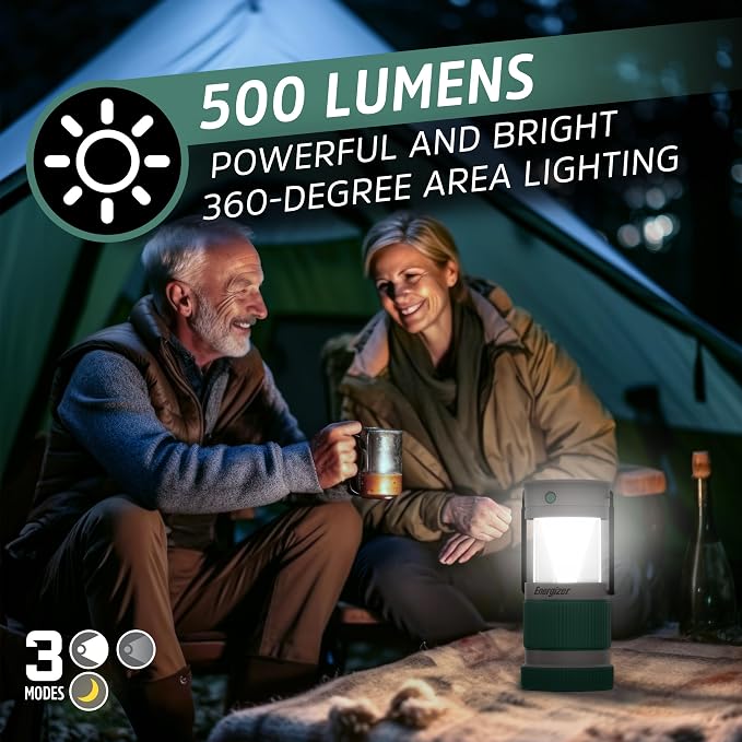 Energizer S-500 Hybrid Power Camping Lantern, Rechargeable, or AA Battery - Image 4