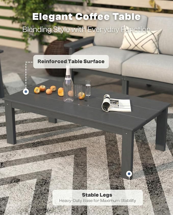 7 Piece Patio Conversation Sets, Outdoor Couch - Image 8